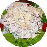 Salad with Tongue and Bryndza