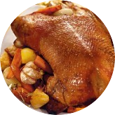 Goose Stuffed with Apples and Potatoes