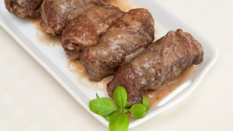 Meat Rolls with Mushrooms