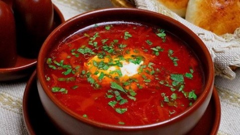 Borsht with Baked Beetroot