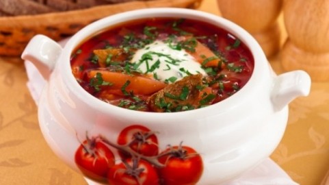Borsht with Baked Beetroot